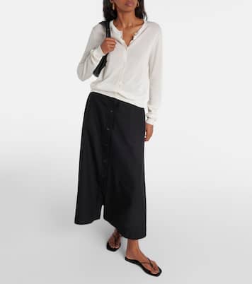 Jupe longue en coton | Toteme