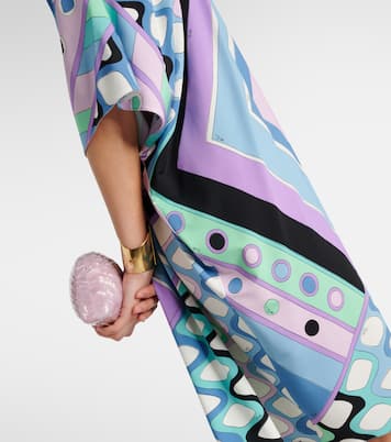 Vivara-print jersey satin kaftan | Pucci