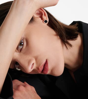 Boucle d'oreille unique Antifer en or rose 18ct, onyx et diamants | Repossi