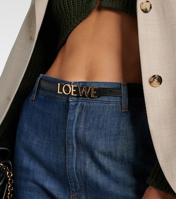 Cintura Slim in pelle con monogramma | Loewe