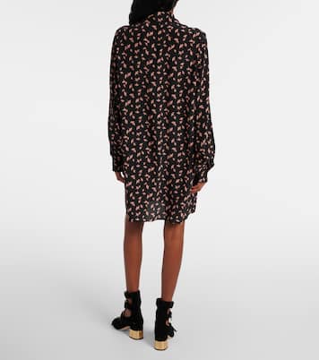 Abito corto in chiffon di seta | Chloé