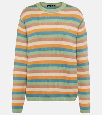 Pull rayé en coton | Acne Studios