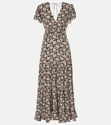 Robe longue Delicia à fleurs | Rixo