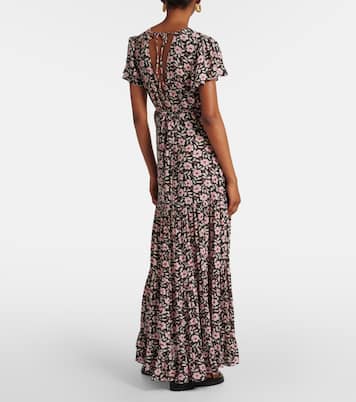 Robe longue Delicia à fleurs | Rixo