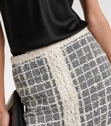Minifalda de bouclé a cuadros | Giambattista Valli