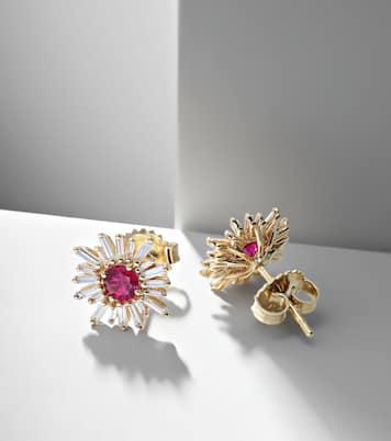 Boucles d'oreilles One of a Kind en or 18 ct, rubis et diamants | Suzanne Kalan