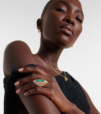 Bague en or 18 ct, diamants et opale | Suzanne Kalan
