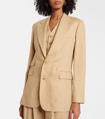 Blazer Russel in seta e lino | Ralph Lauren Collection
