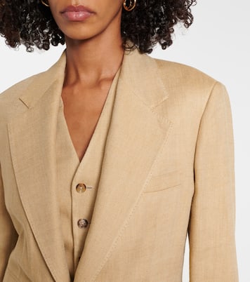 Blazer Russel in seta e lino | Ralph Lauren Collection