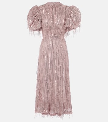 Robe midi à sequins | Rotate