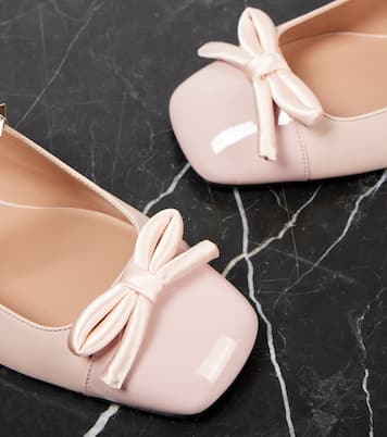 Ballerines Rockstud Bow en cuir | Valentino Garavani