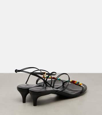 Verzierte Sandalen Loop 35 aus Leder | Khaite