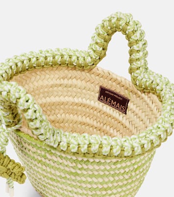 Sac panier Dee Dee Small en raphia | Alémais