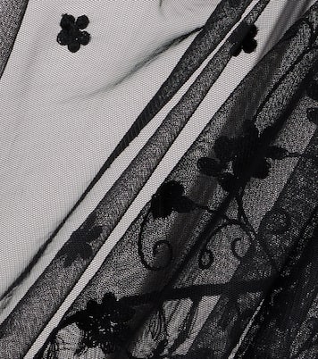 Sciarpa in tulle con ricamo | Toteme