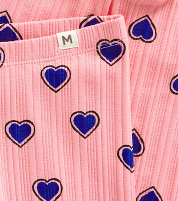 Leggings Outlined Hearts in cotone | Mini Rodini