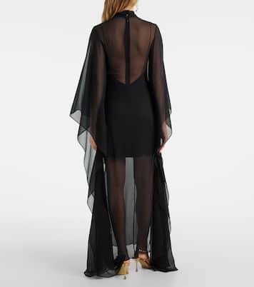 Lanzarote Garden crêpe chiffon kaftan | Taller Marmo