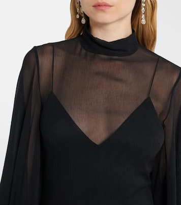 Lanzarote Garden crêpe chiffon kaftan | Taller Marmo