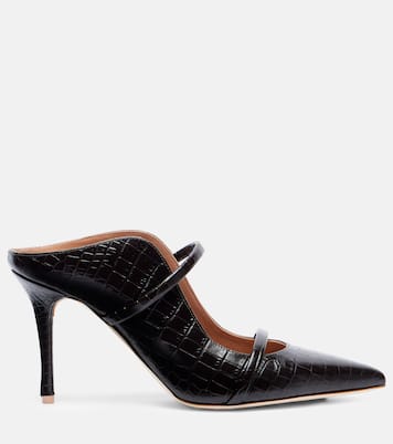 Mules Maureen 85 en cuir embossé | Malone Souliers