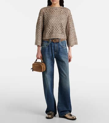 Jean droit à taille basse | Brunello Cucinelli