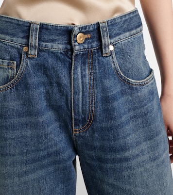 Jean droit à taille basse | Brunello Cucinelli