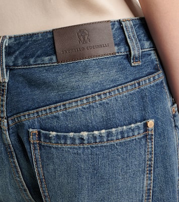 Jean droit à taille basse | Brunello Cucinelli
