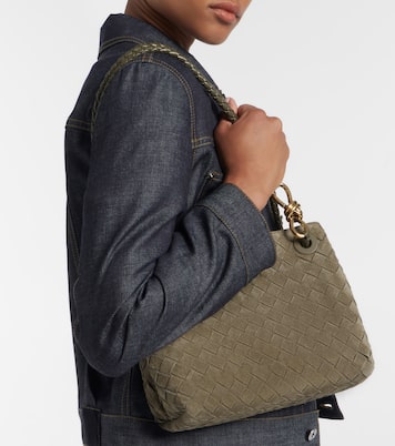 Tote Andiamo Small aus Veloursleder | Bottega Veneta