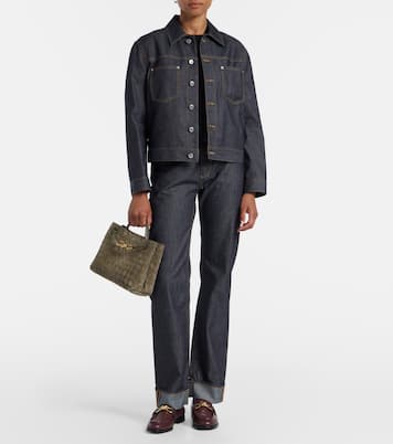 Tote Andiamo Small aus Veloursleder | Bottega Veneta