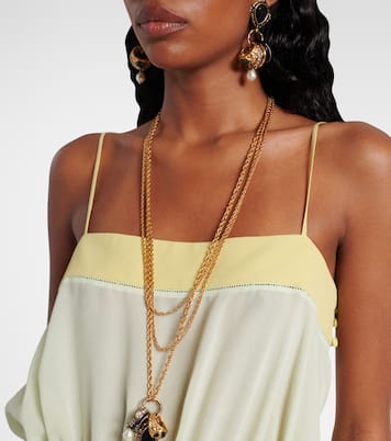 Ruffled silk romper | Chloé
