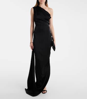 Andreas draped one-shoulder satin gown | Vivienne Westwood