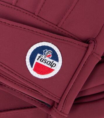 Glacier leather-trimmed ski gloves | Fusalp