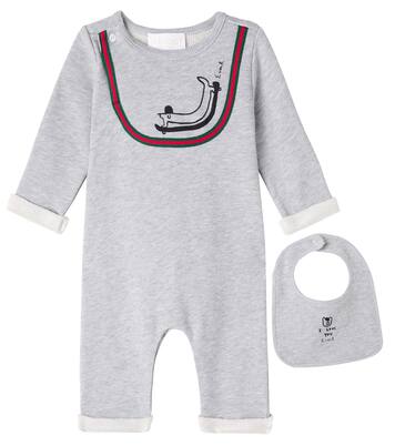 x Euan Roberts - Baby - Tutina e bavaglino | Gucci Kids
