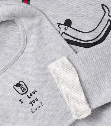 x Euan Roberts - Baby - Tutina e bavaglino | Gucci Kids
