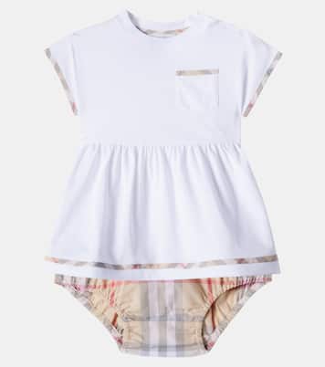 Baby Set aus Kleid und Höschen aus Baumwolle | Burberry Kids