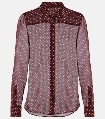 Chemise Gaia en soie à pois | Nili Lotan