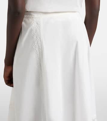 Lucia embroidered cotton midi skirt | Ulla Johnson
