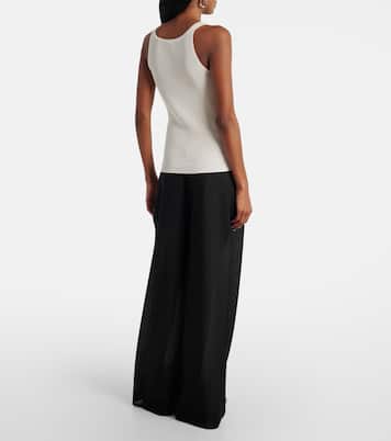 Helier ribbed-knit cotton-blend tank top | Max Mara