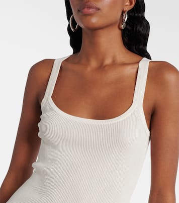 Helier ribbed-knit cotton-blend tank top | Max Mara