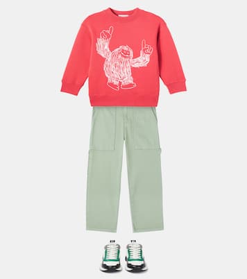 Printed cotton jersey sweatshirt | Stella McCartney Kids