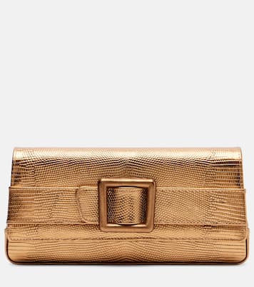 Maygot metallic leather clutch | Manolo Blahnik