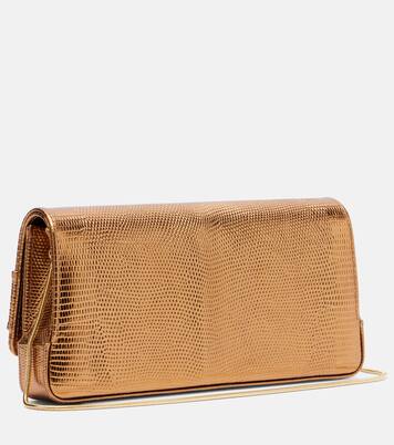 Maygot metallic leather clutch | Manolo Blahnik