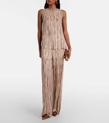 Maygot metallic leather clutch | Manolo Blahnik