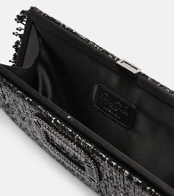 Pilgrim Mini sequined clutch | Roger Vivier