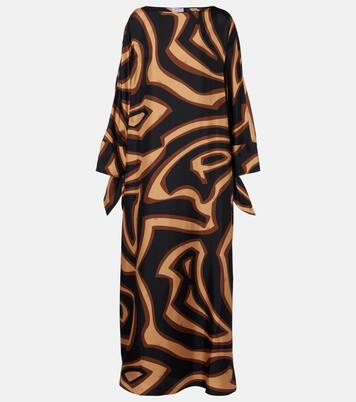 قفطان من ساتان الحرير Labirinto | Pucci