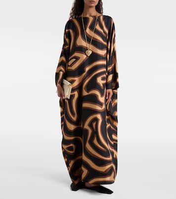 قفطان من ساتان الحرير Labirinto | Pucci