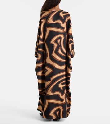 قفطان من ساتان الحرير Labirinto | Pucci