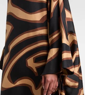 قفطان من ساتان الحرير Labirinto | Pucci