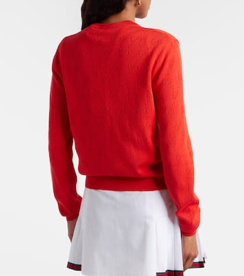 GG pointelle silk and cotton cardigan | Gucci