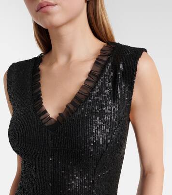 Vestido de fiesta con lentejuelas | Norma Kamali