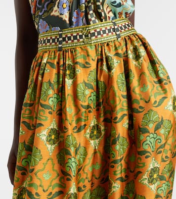 Cece floral silk tapered pants | Alémais