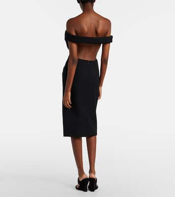 Robe de cocktail en laine mélangée | Mugler